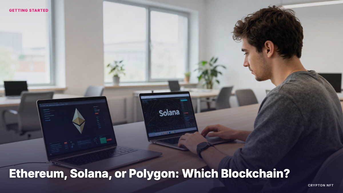 Getting Started guide: Ethereum, Solana, or Polygon Which Blockchain Should You Buy NFTs On — Crypton NFT
