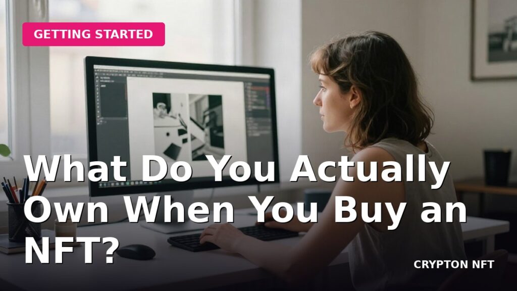 Getting Started guide: What Do You Actually Own When You Buy an NFT — Crypton NFT