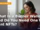 Woman by a sunlit window holding her phone and reading an NFT mint confirmation screen