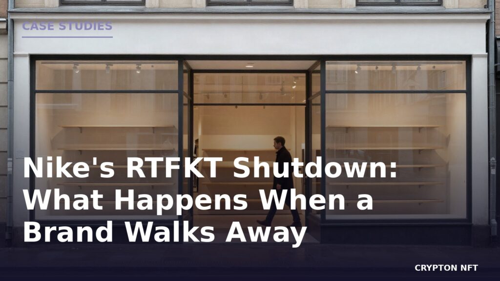 Case Studies guide: Nike’s RTFKT Shutdown What Happens When a Brand Walks Away From Its NFTs — Crypton NFT